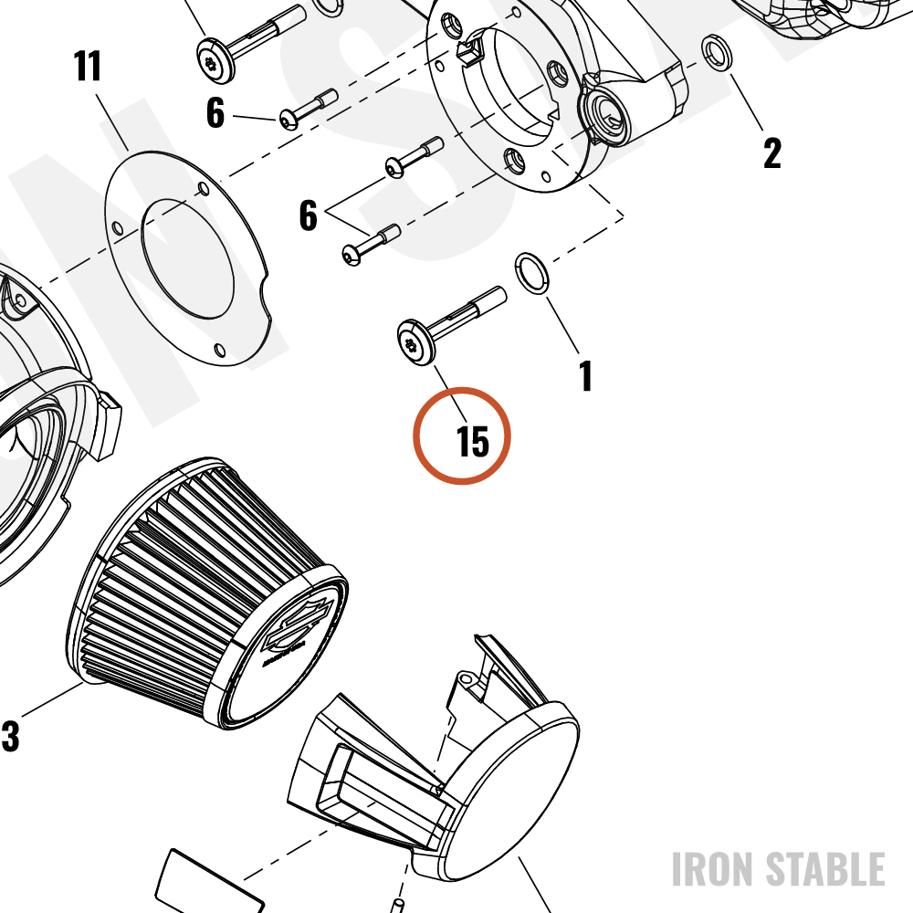 Harley-Davidson Bolt, Brthr, Air Filter