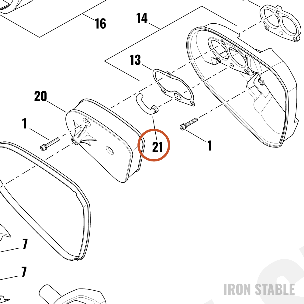 Harley-Davidson Hose, Brthr, A-C, Assembly