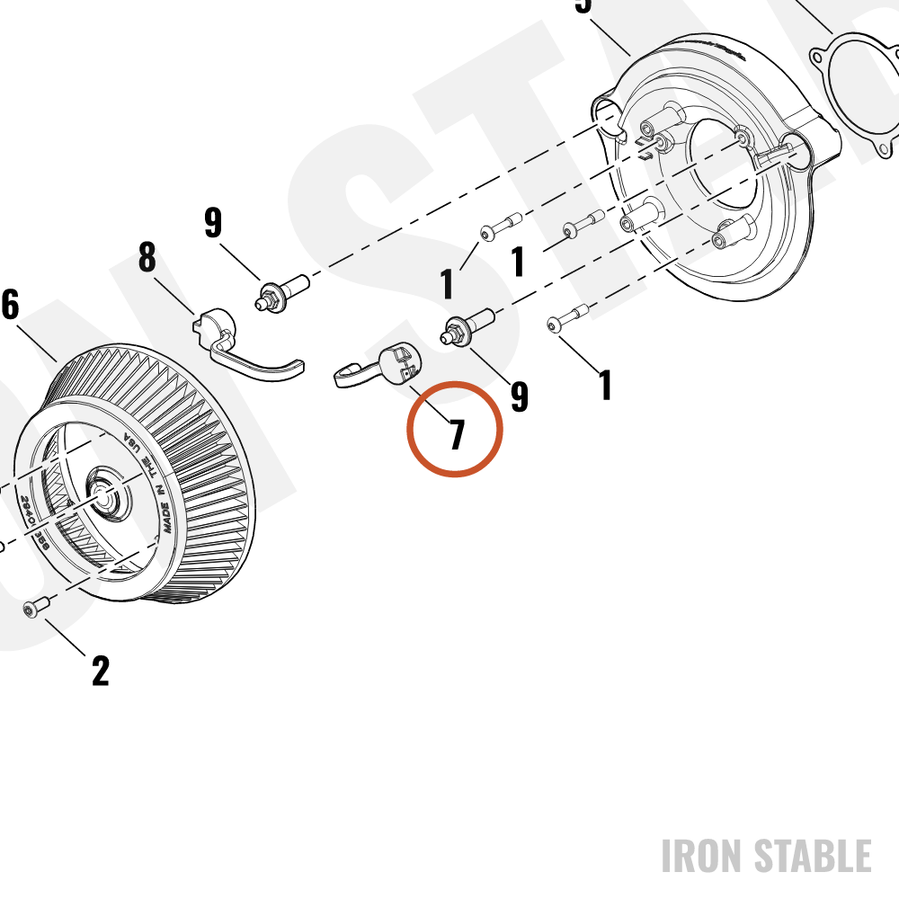 Harley-Davidson Hose, Brthr, Front