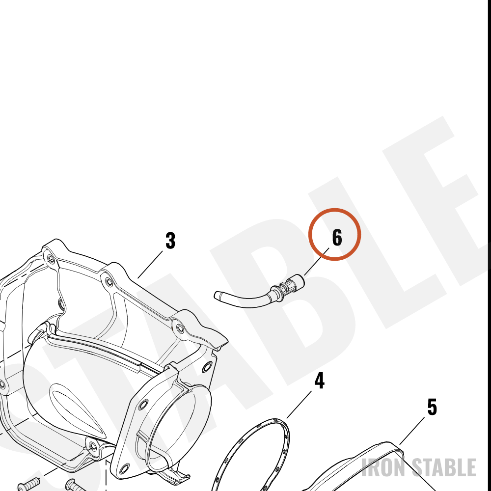 Harley-Davidson Hose, Brthr, Front