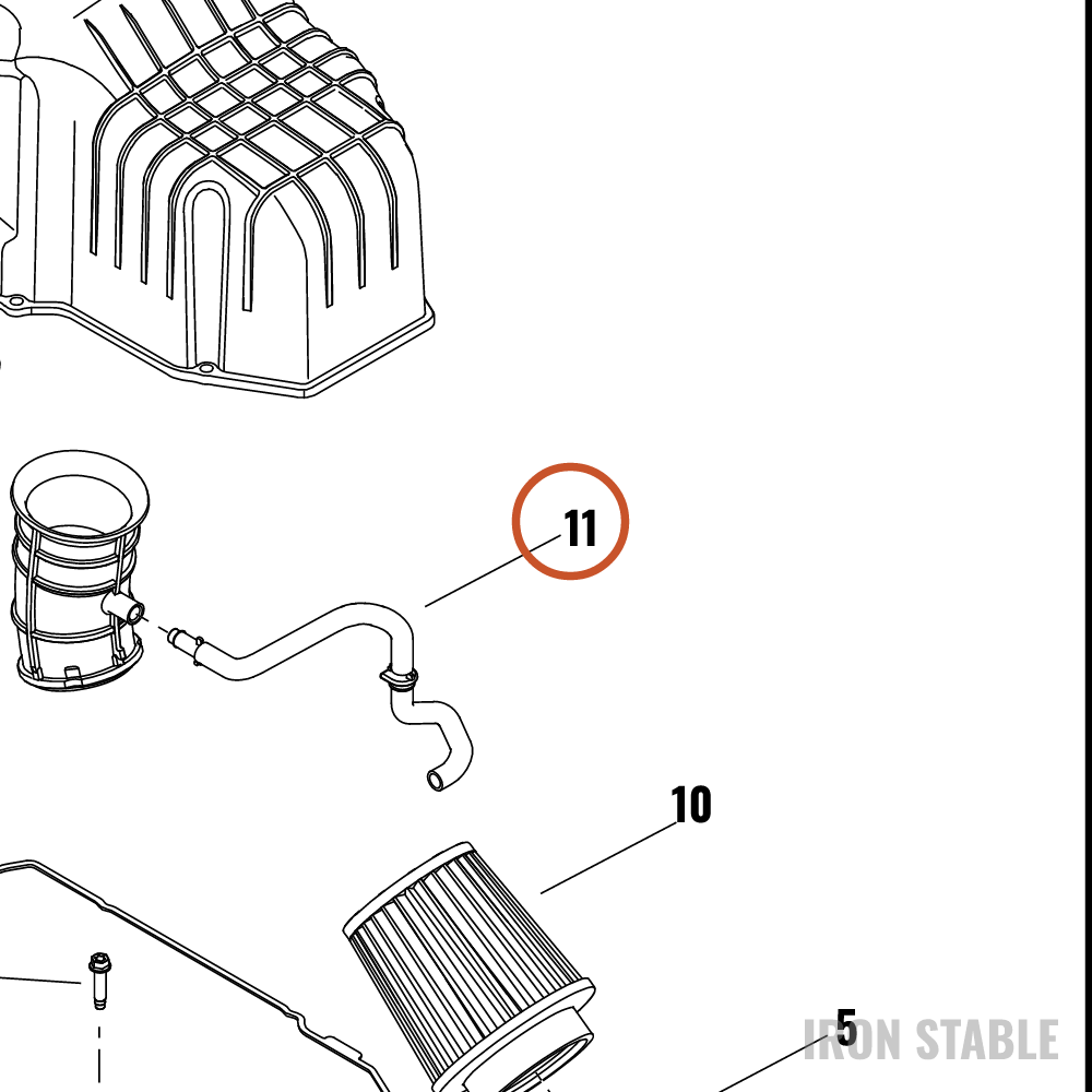 Harley-Davidson Hose, Brthr, A-C, Assembly