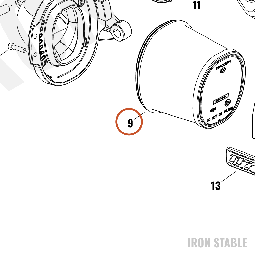 Harley-Davidson Filter, Air, Intake