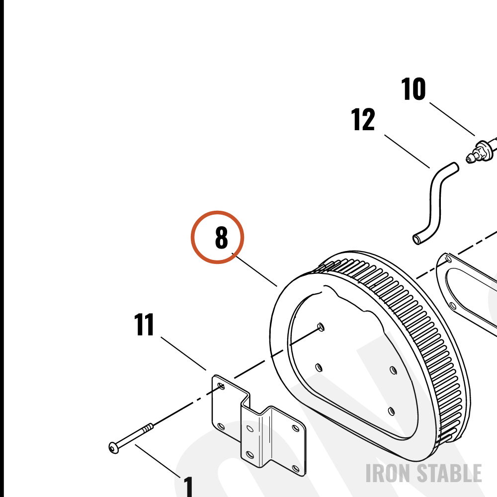 Harley-Davidson Element, Air Filter, W/Efi