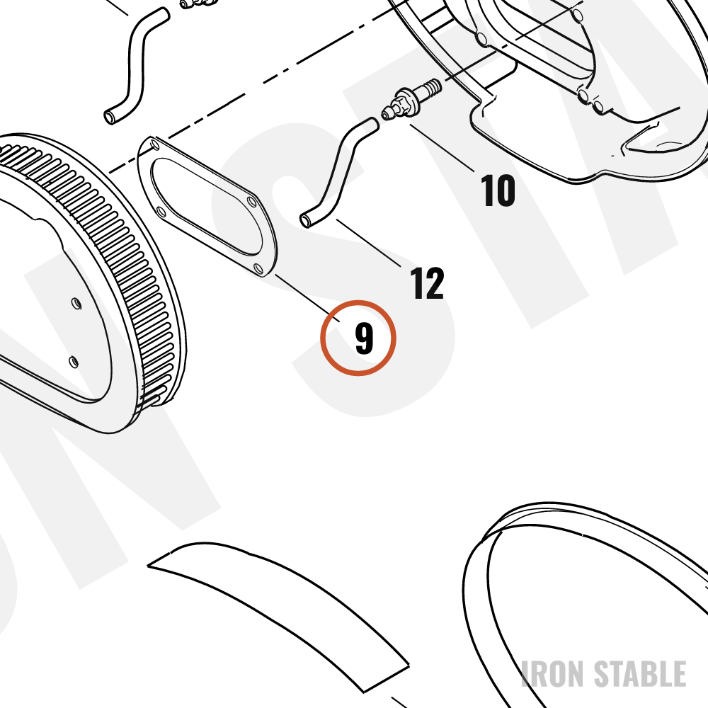 Harley-Davidson Gasket, Air Filter (Efi)