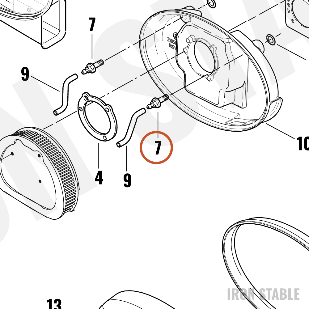 Harley-Davidson Bolt, Brthr, Breather Bolt