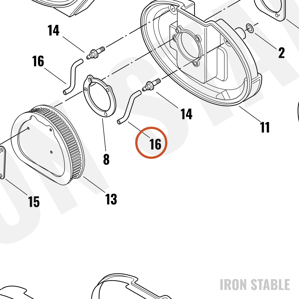 Harley-Davidson Breather Tube