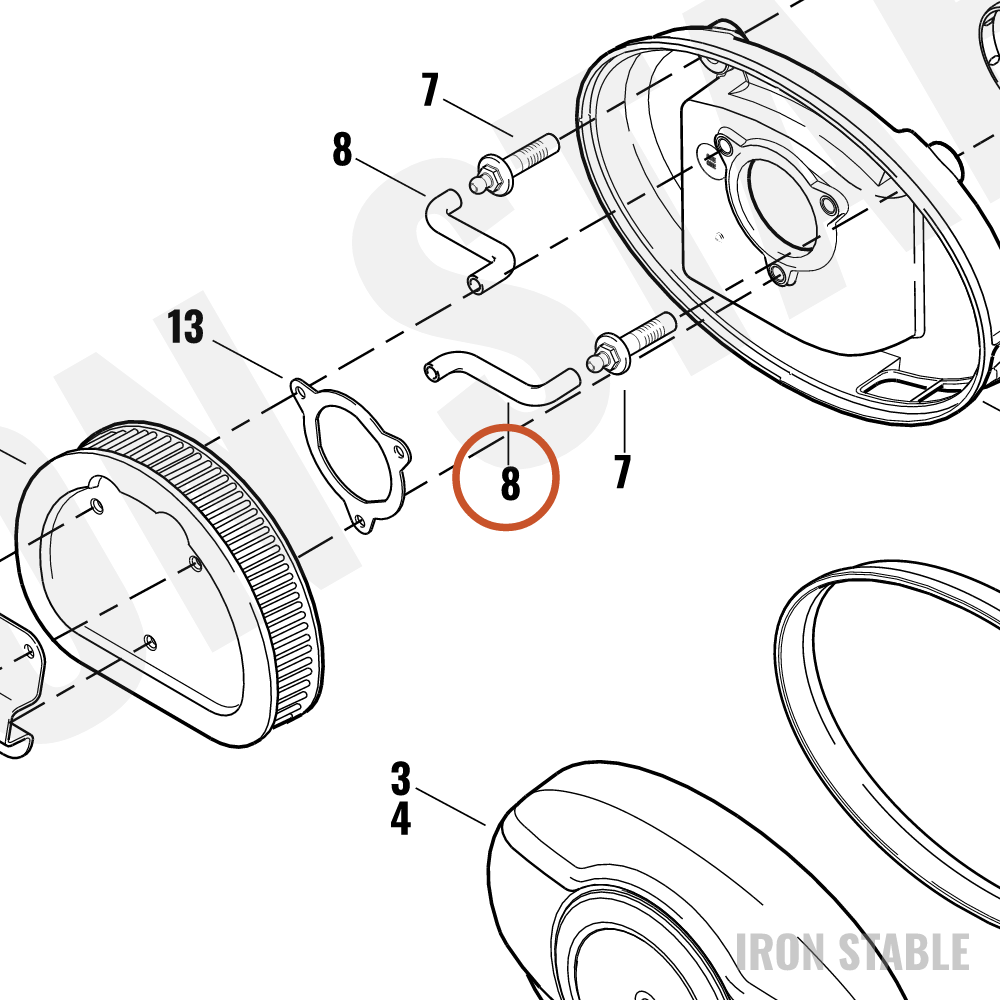 Harley-Davidson Breather Tube