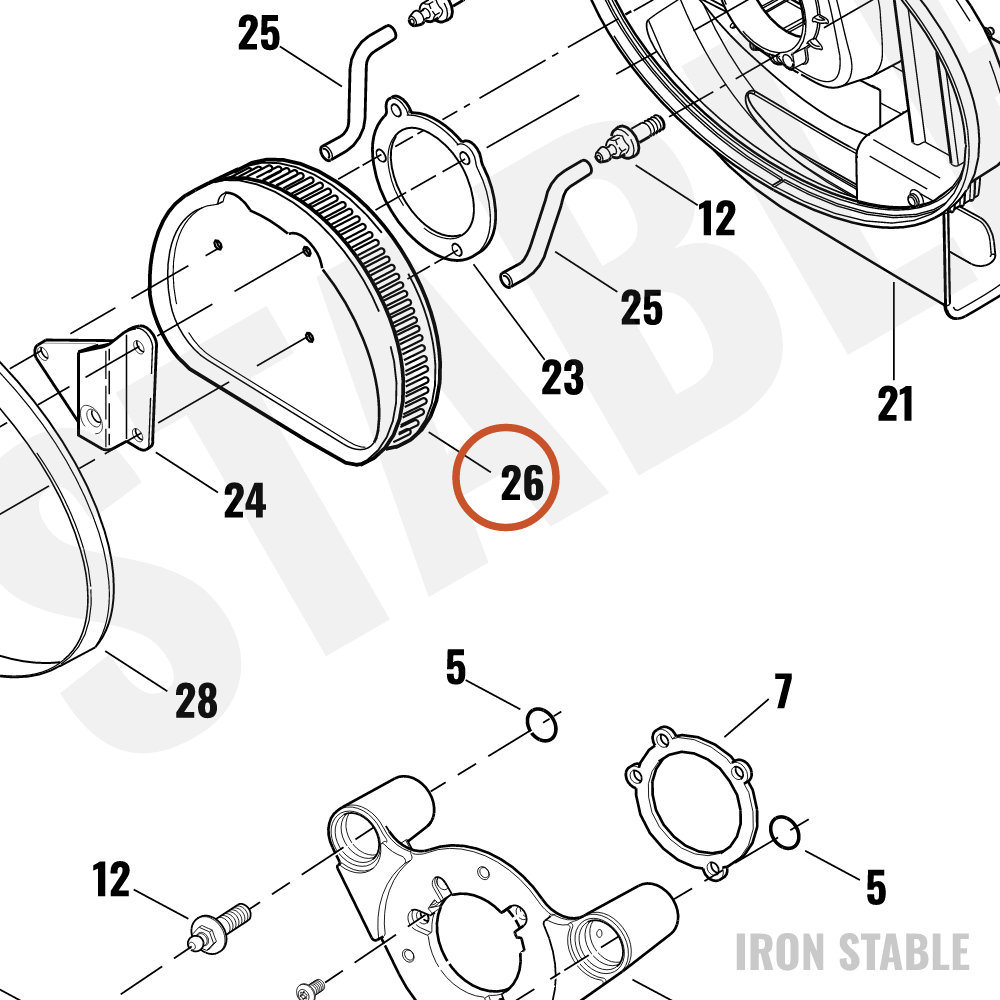 Harley-Davidson Element, Air Filter