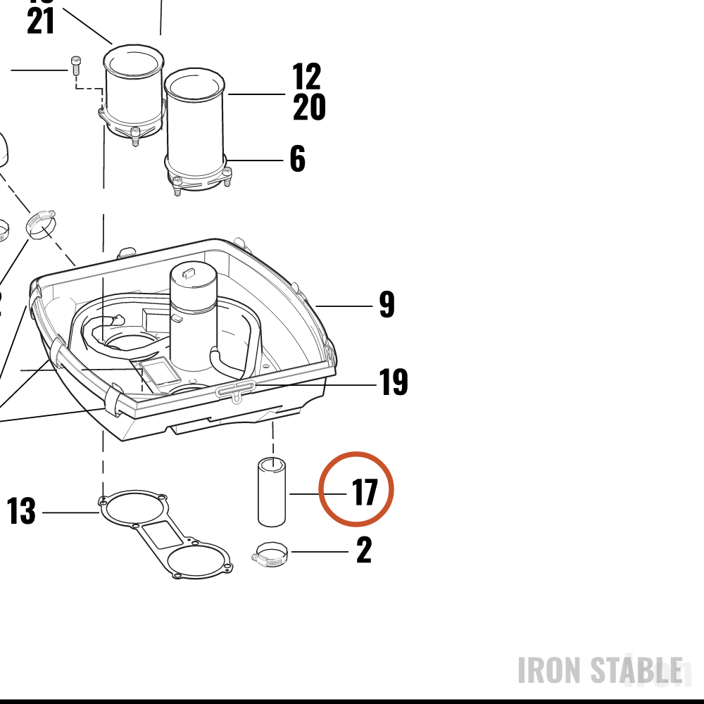 Harley-Davidson Breather Tube, Front