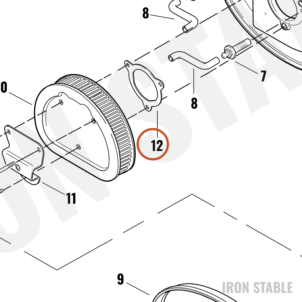 Harley-Davidson Gasket, Airfilter Element