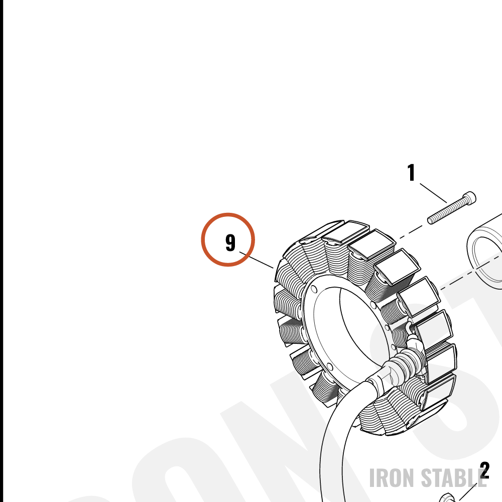 Harley-Davidson Stator Assembly, X
