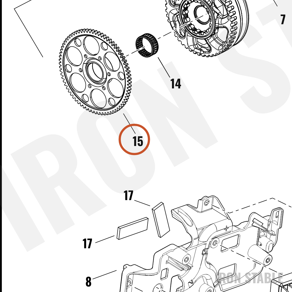 Harley-Davidson Charging Rtr, Starter Ring Gear