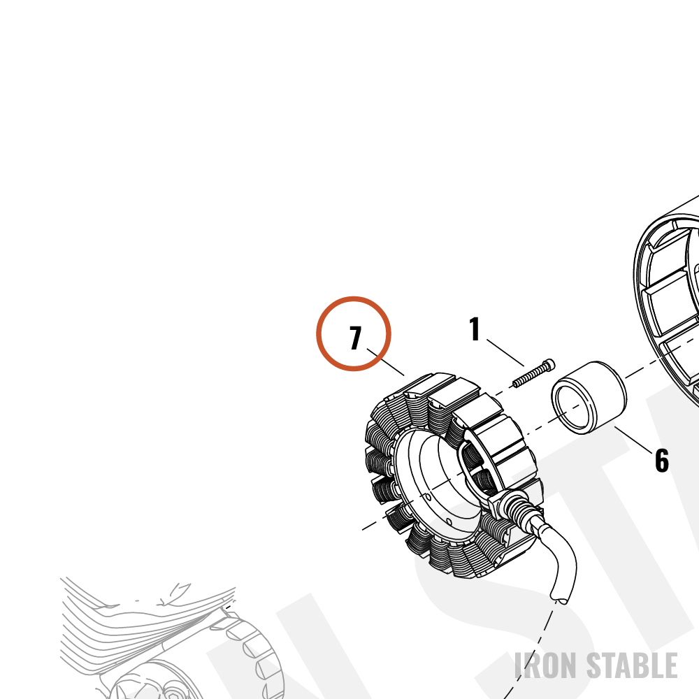 Harley-Davidson Stator Assembly, 3-Phase