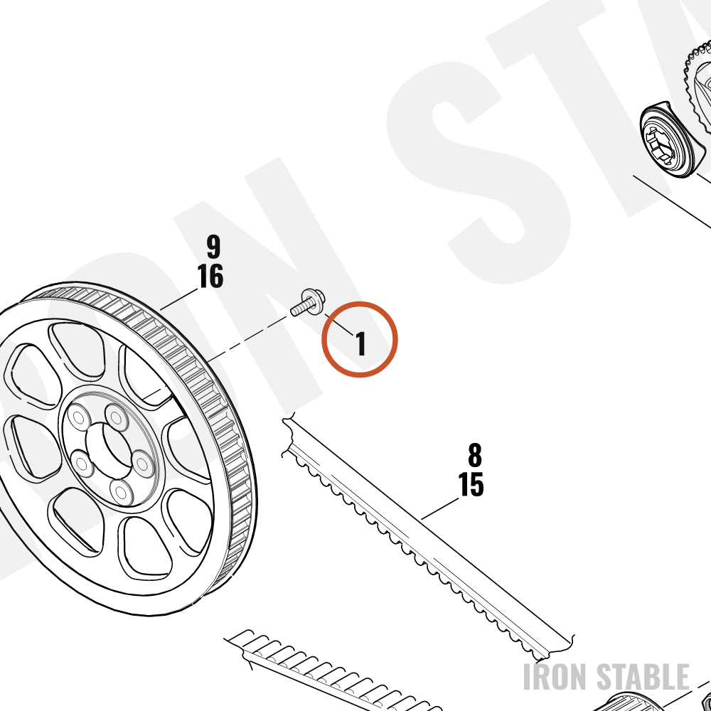 Harley-Davidson Screw, Hex Cap/ Washer Assembly