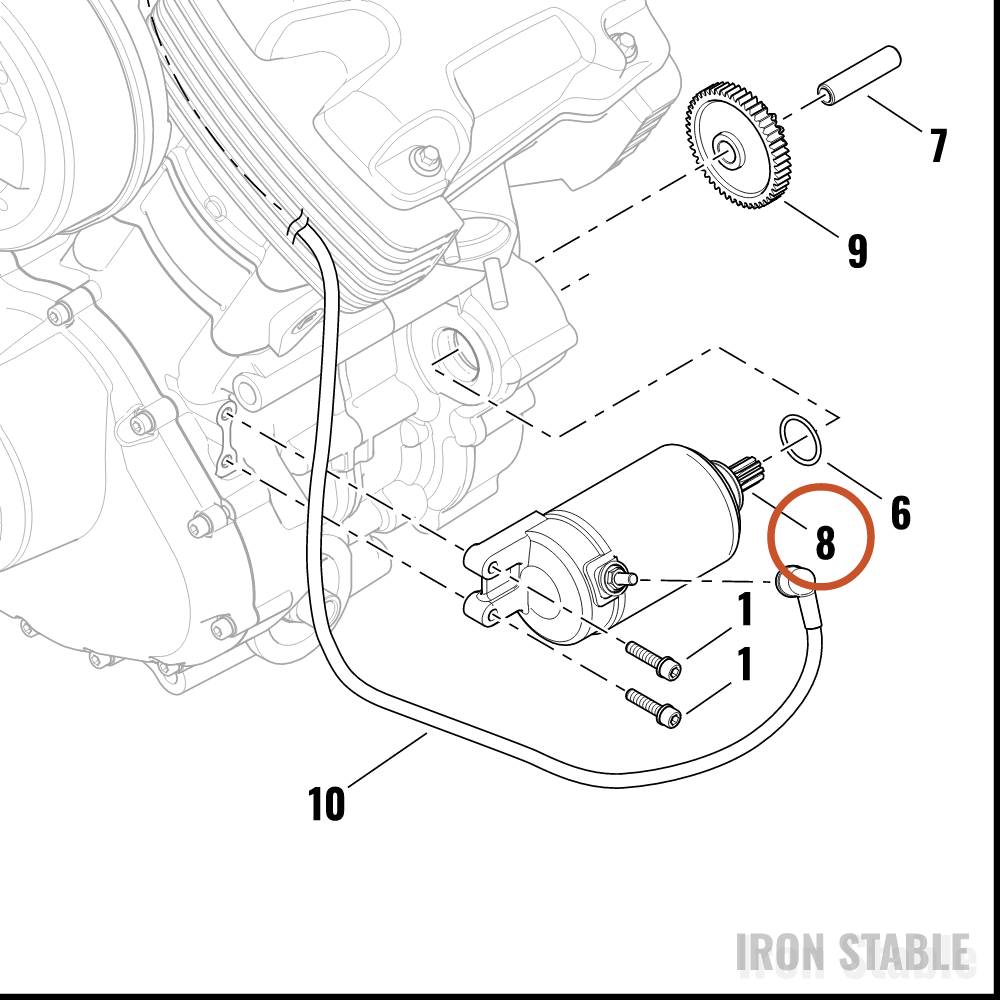 Harley-Davidson Starter Motor Assembly