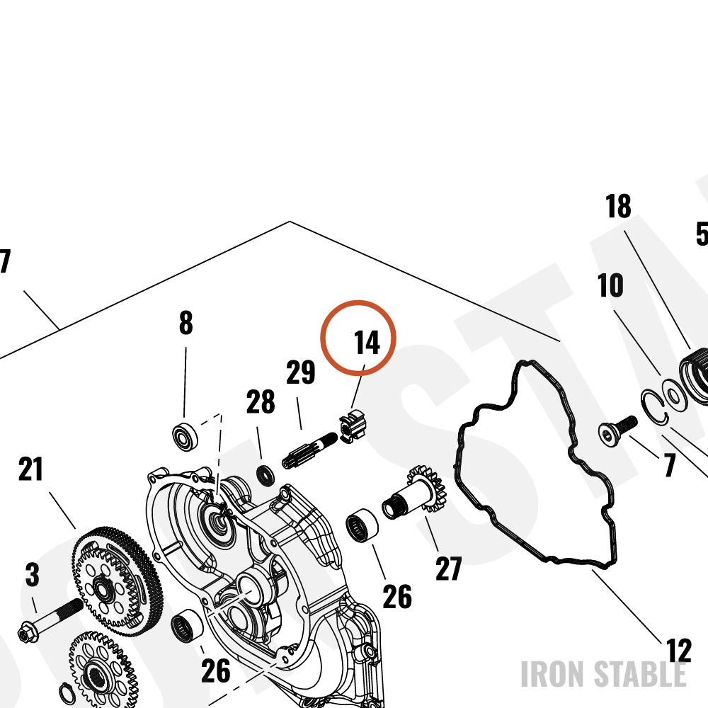 Harley-Davidson Drive, Start Mot, Coupling