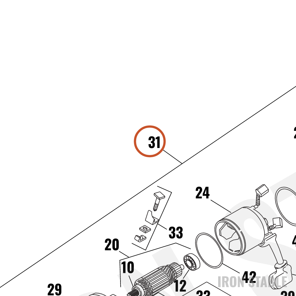 Harley-Davidson Starter Assembly, Pntd