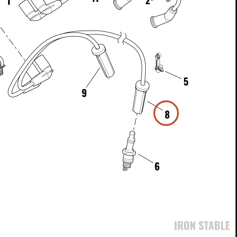 Harley-Davidson Cable, S-Plg, Front, Right