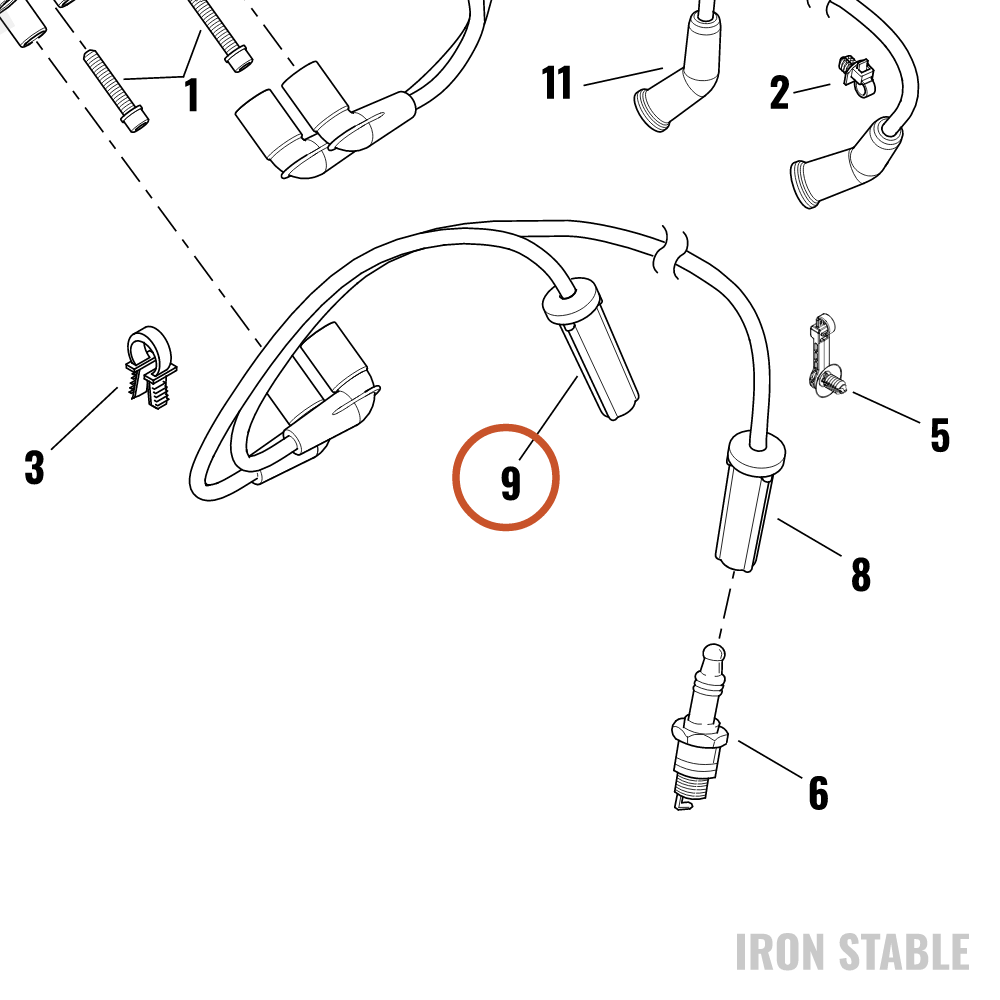 Harley-Davidson Cable, S-Plg, Rear, Right
