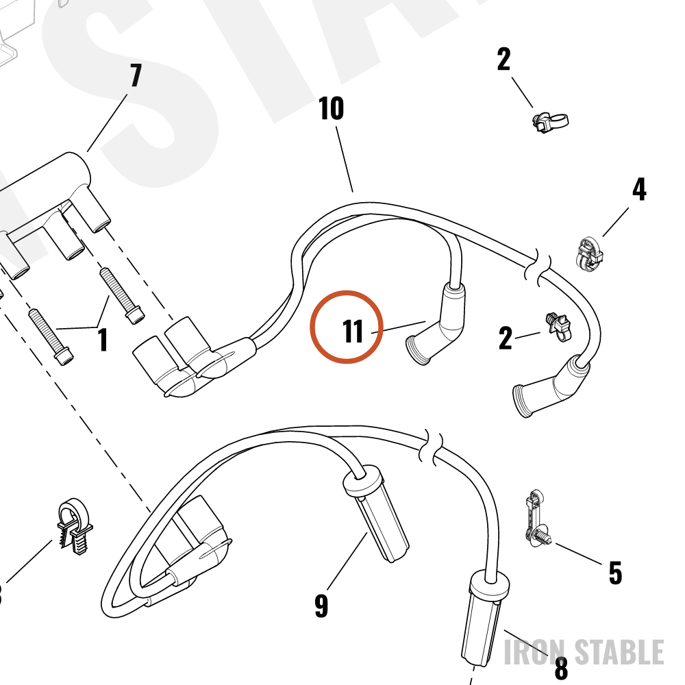 Harley-Davidson Cable, S-Plg, Rear, Left