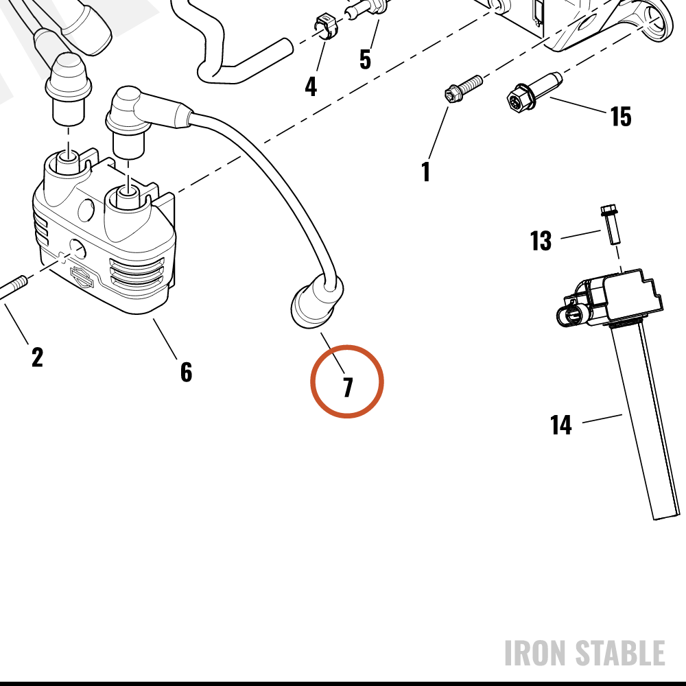 Harley-Davidson Cable, S-Plg, Coil Elbow