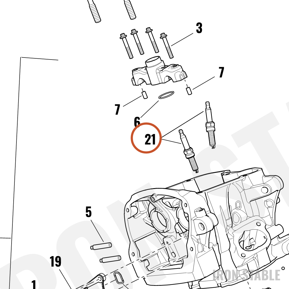 Harley-Davidson Spark Plug, M10, 26mm Reach