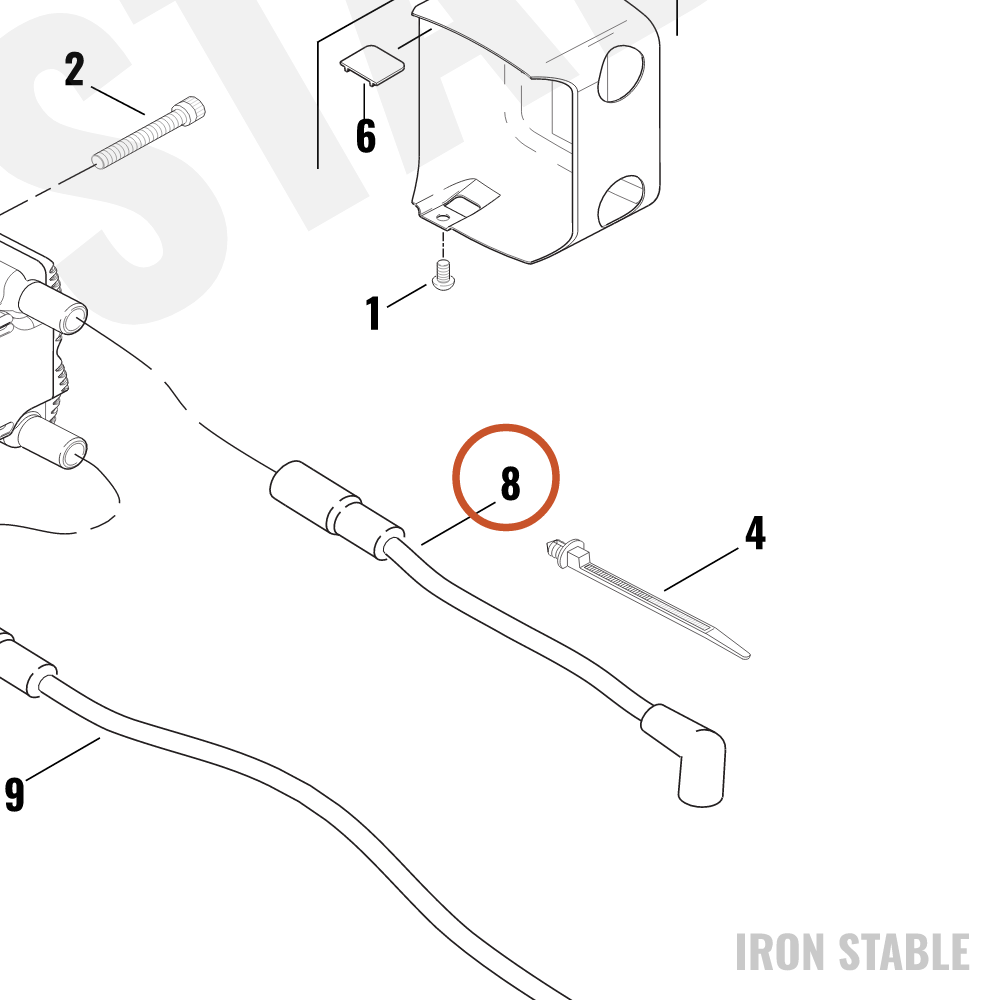 Harley-Davidson Cable Assembly, Rr, Sparkplug