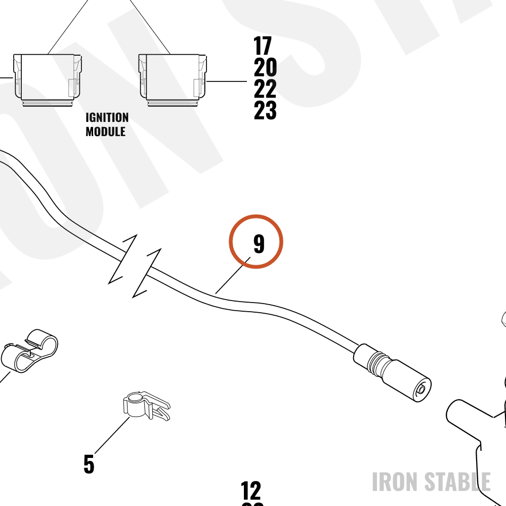 Harley-Davidson Cable, Sparkplug Fr/Rr