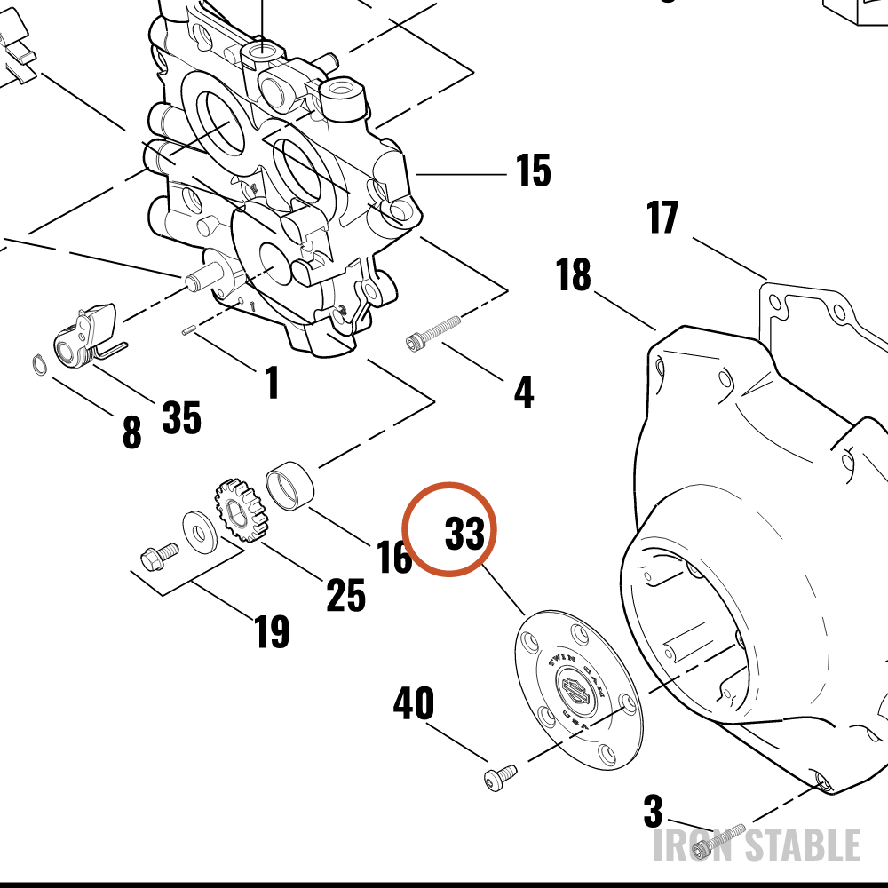 Harley-Davidson Ign Cover, Black