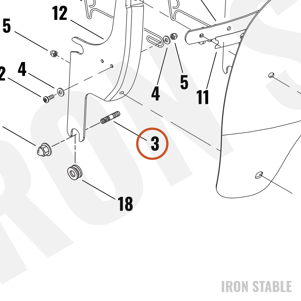 Harley-Davidson Stud, Double End, Type 2
