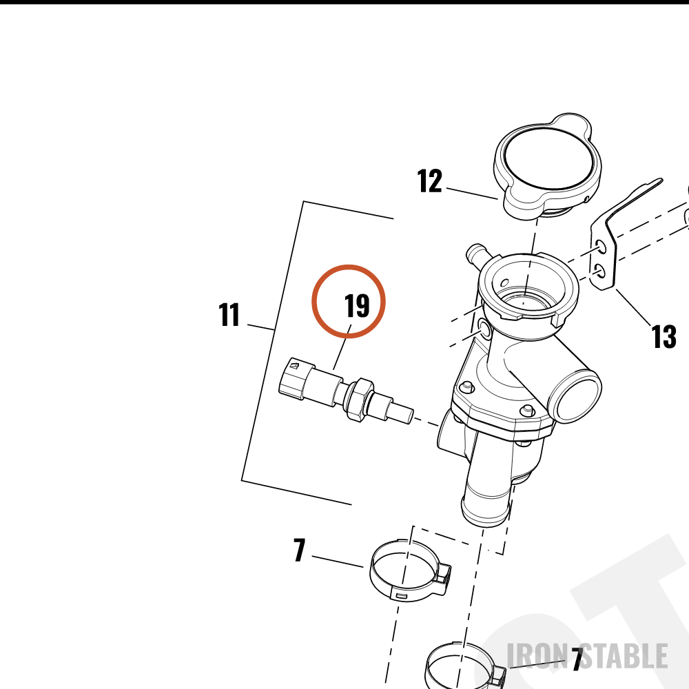 Harley-Davidson Sensor, Temp, Coolant