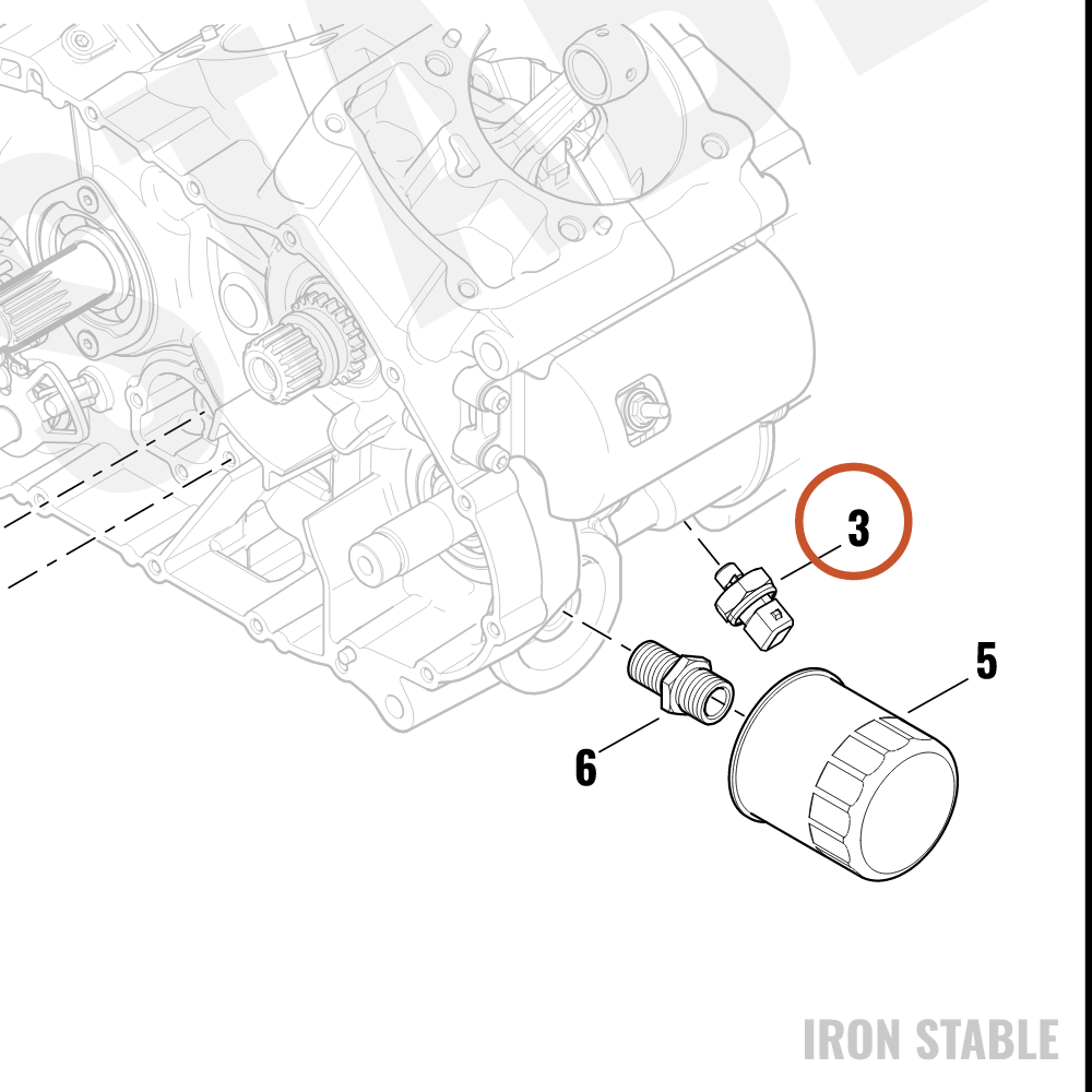 Harley-Davidson Sensor, Oil Pressure
