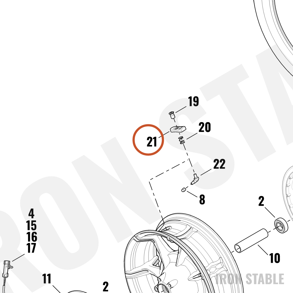 Harley-Davidson Sensor, Press, Tire, 434 Mhz