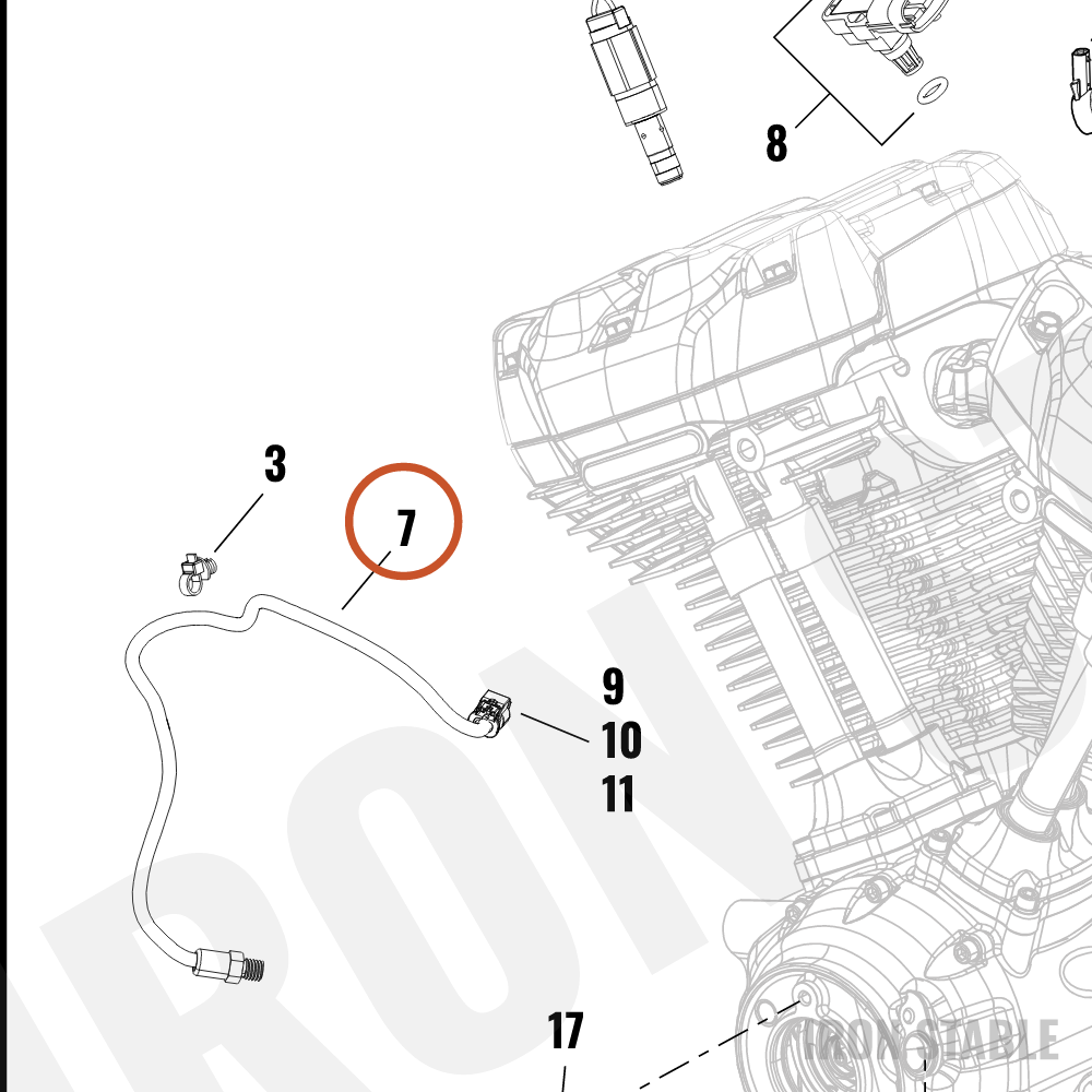 Harley-Davidson Sensor, Temp, Engine
