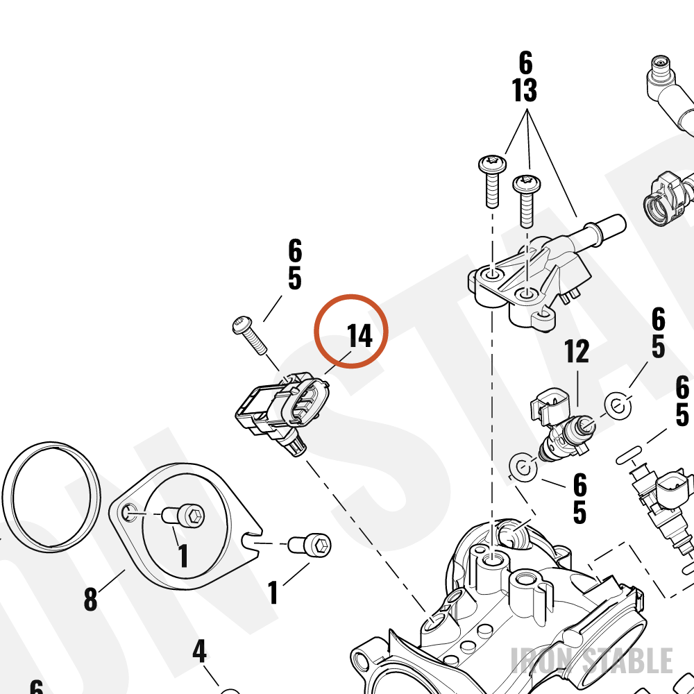 Harley-Davidson Sensor, Temp, X