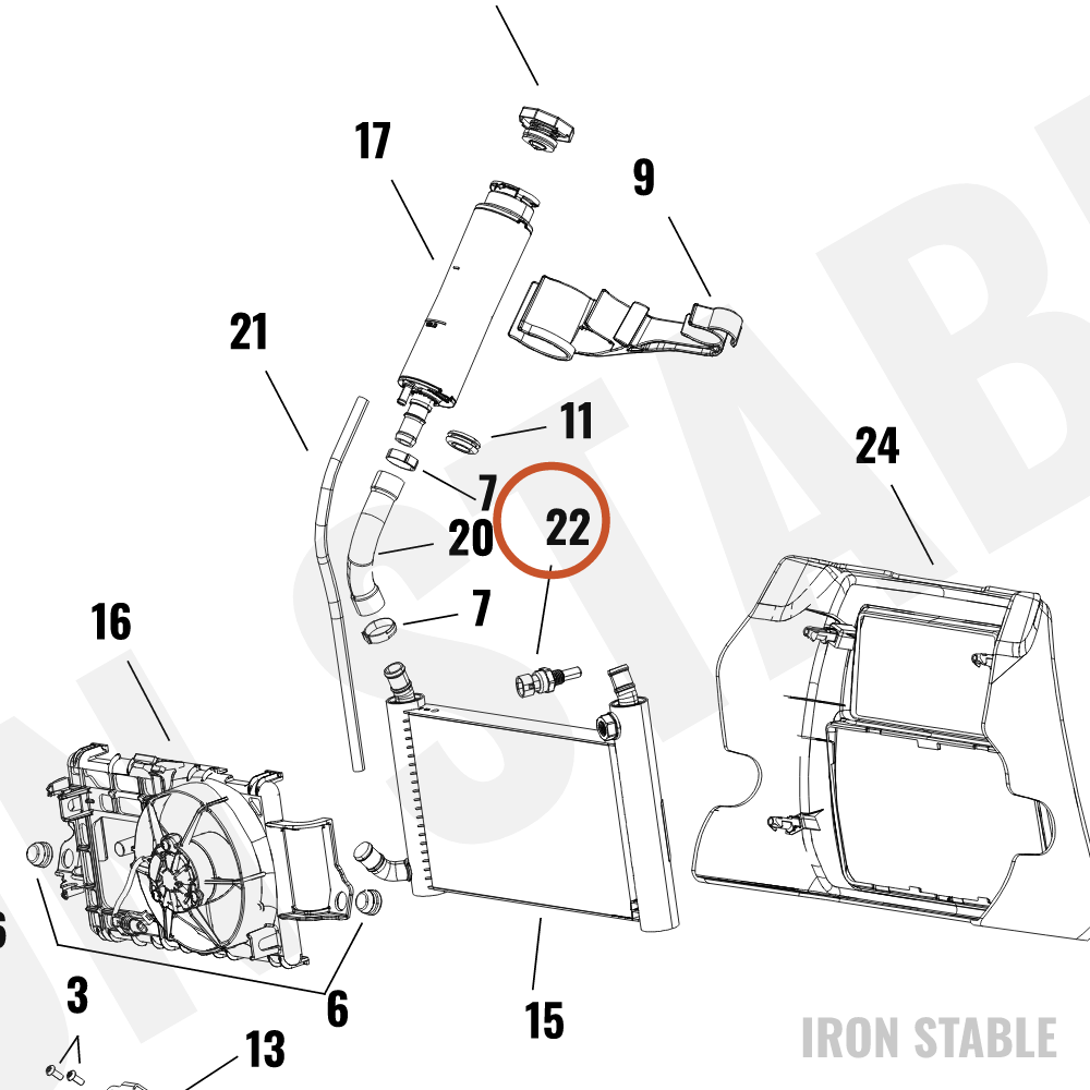 Harley-Davidson Sensor, Temp, X