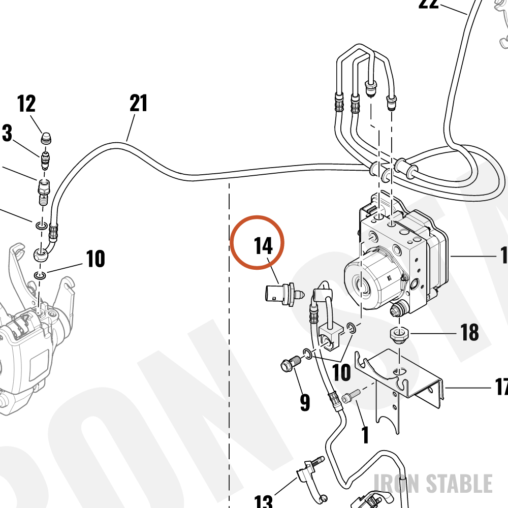 Harley-Davidson Sensor, Press, Rr, Brakes