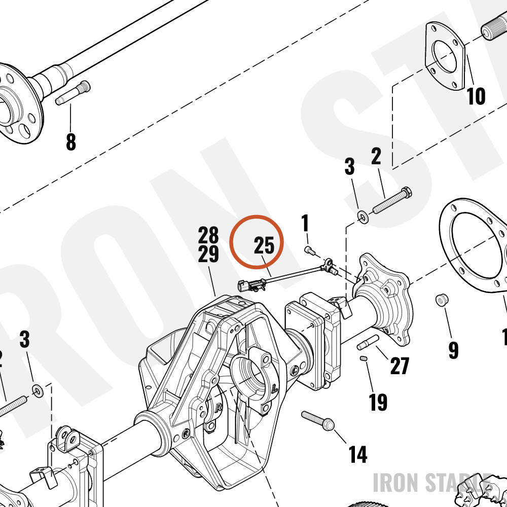 Harley-Davidson Sensor, Wheel Speed, Rr