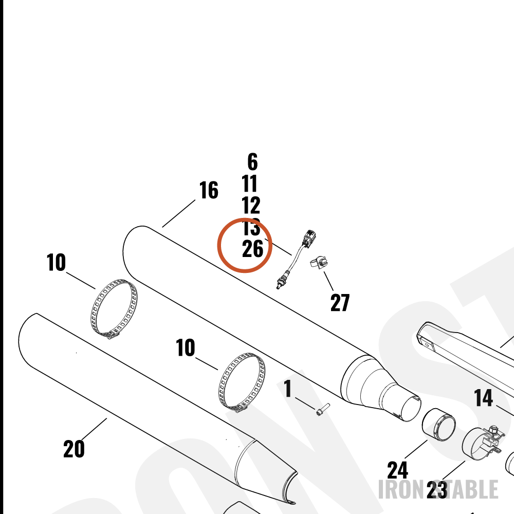 Harley-Davidson Sensor, Chem/Gas, Oxygen, O2, Htd