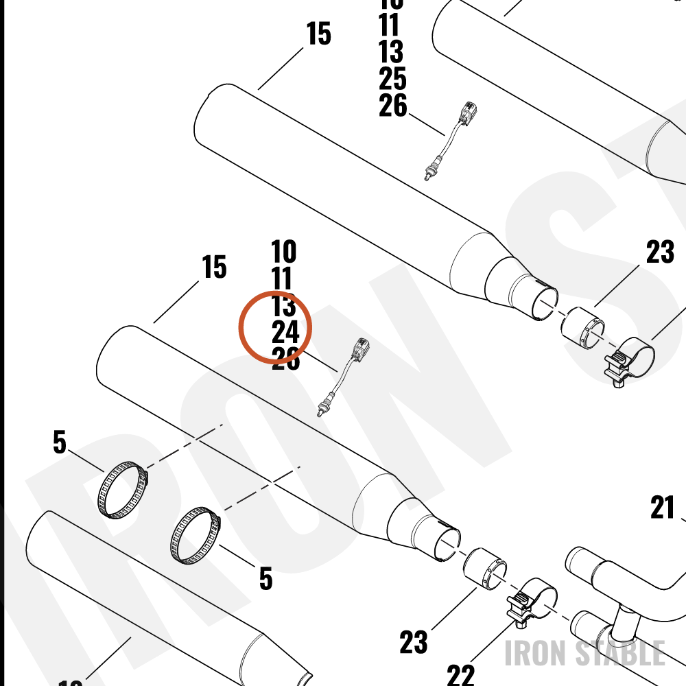 Harley-Davidson Sensor, Chem/Gas, Oxygen, O2, Htd