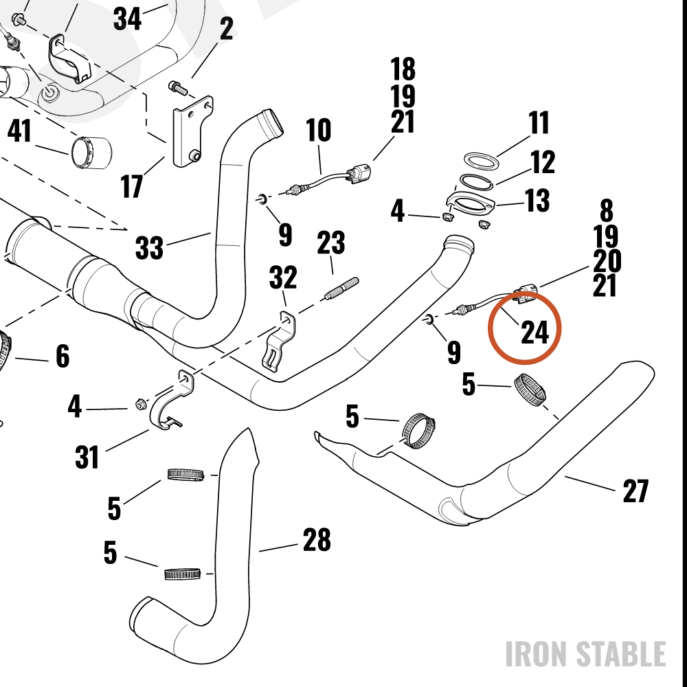 Harley-Davidson Sensor, Chem/Gas, Oxygen, O2, Htd
