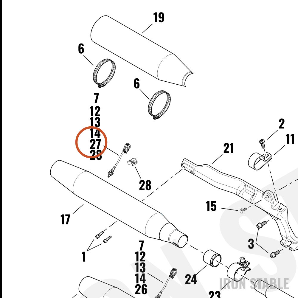 Harley-Davidson Sensor, Chem/Gas, Oxygen, O2, Htd