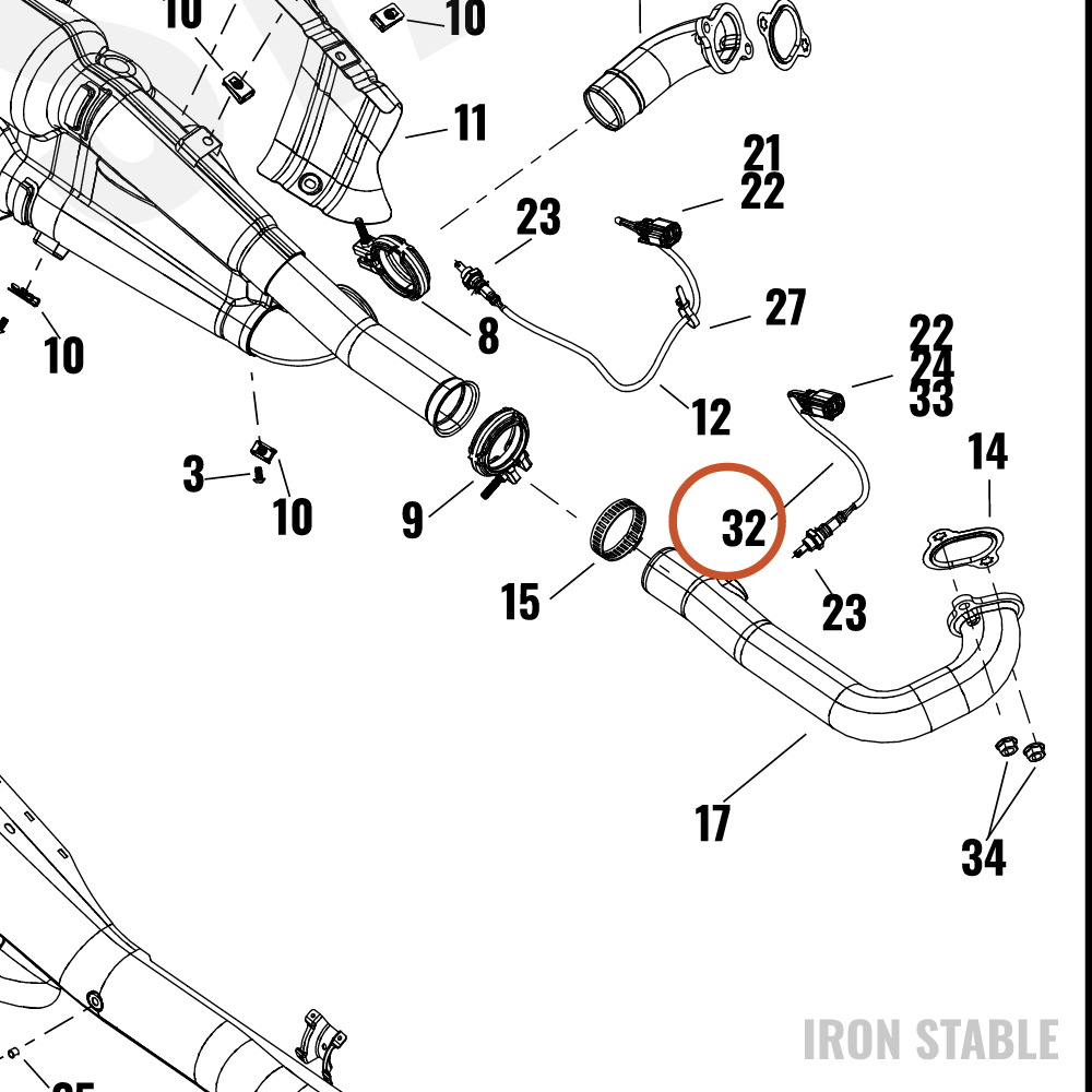 Harley-Davidson Sensor, Chem/Gas, Oxygen, O2, Htd