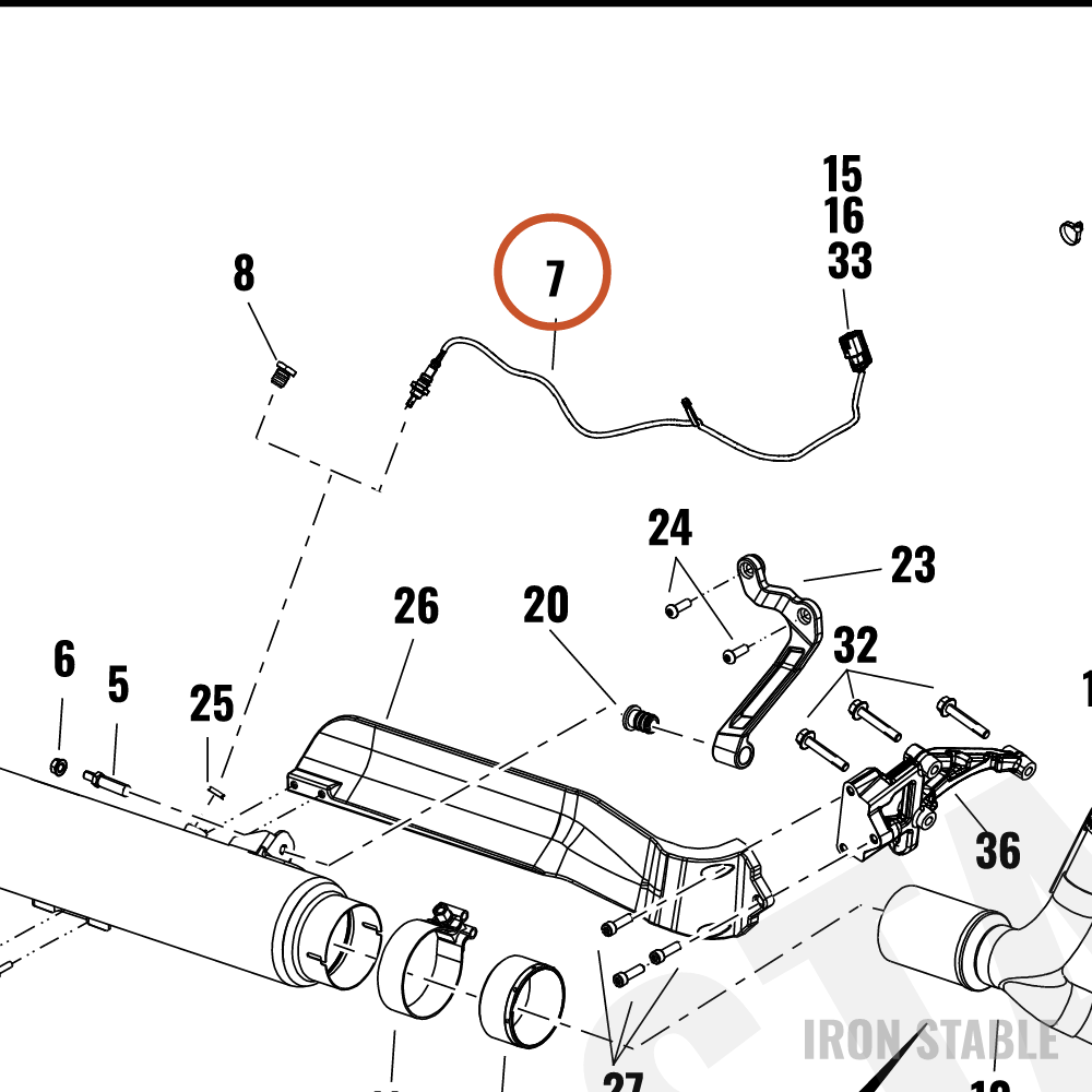 Harley-Davidson Sensor, Chem/Gas, Oxygen, O2, Htd
