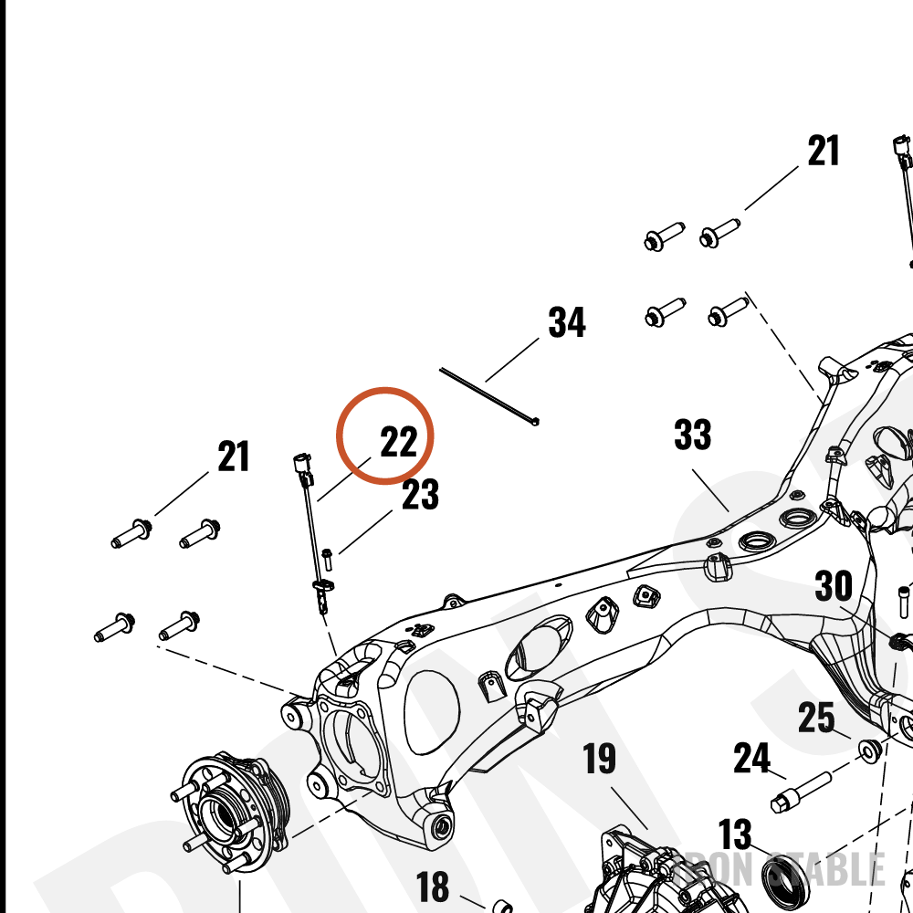 Harley-Davidson Sensor, Wheel Speed