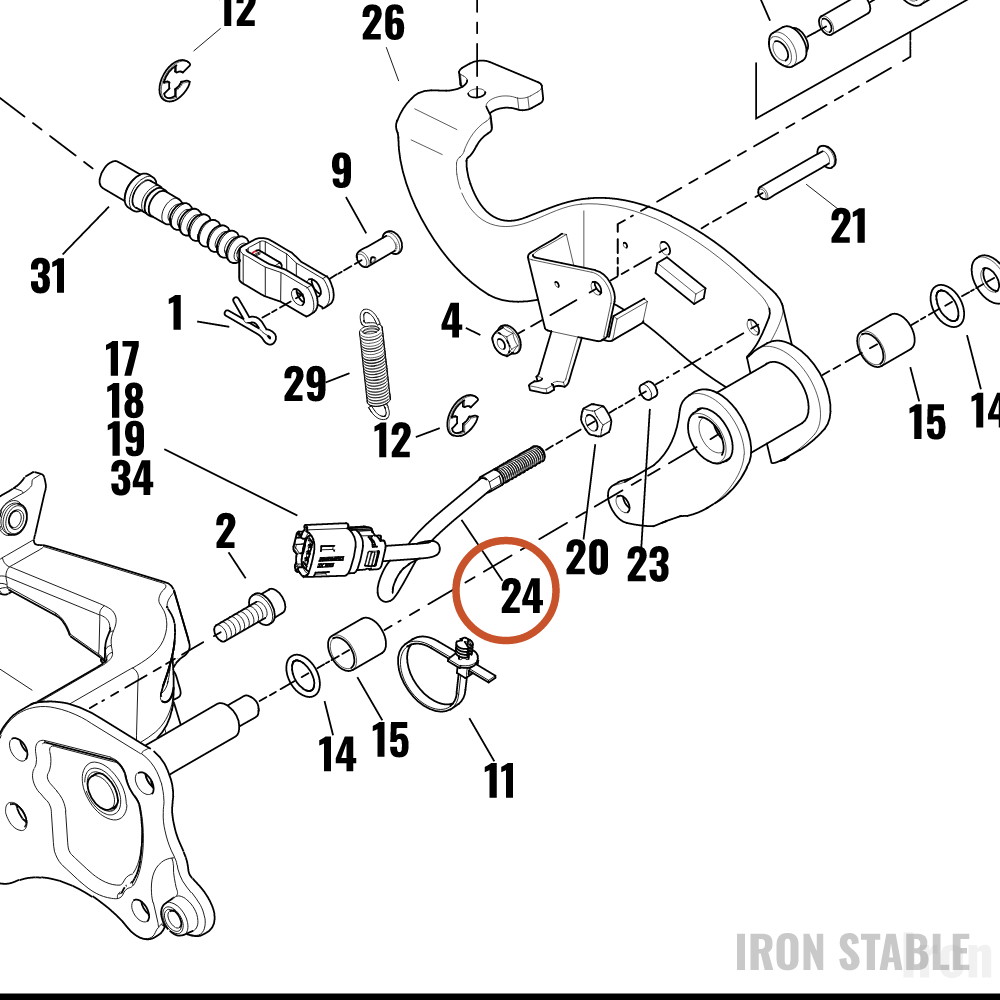 Harley-Davidson Sensor, Prox, Parking Brake