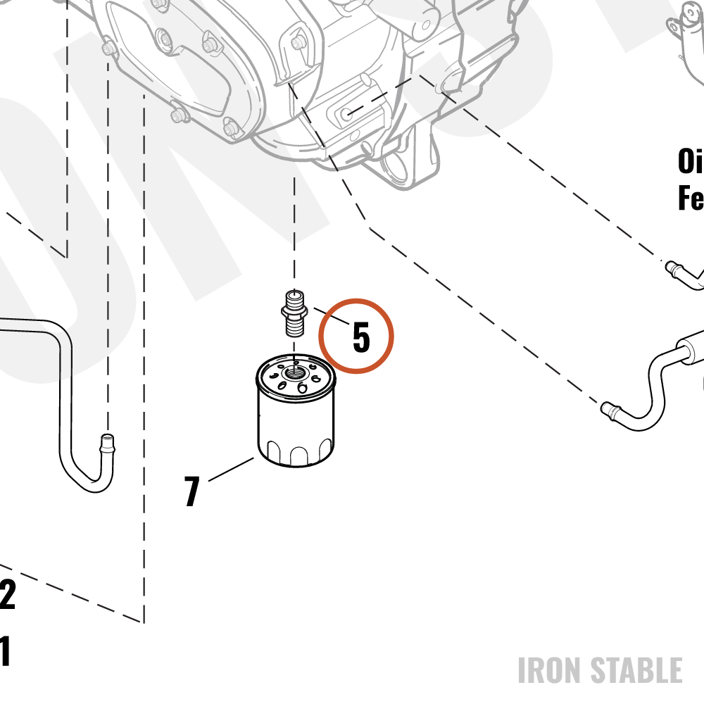 Harley-Davidson Adapter, Oil Filter