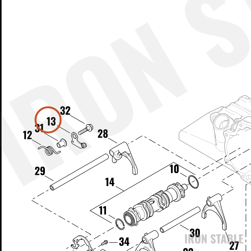 Harley-Davidson Detent Arm Kit