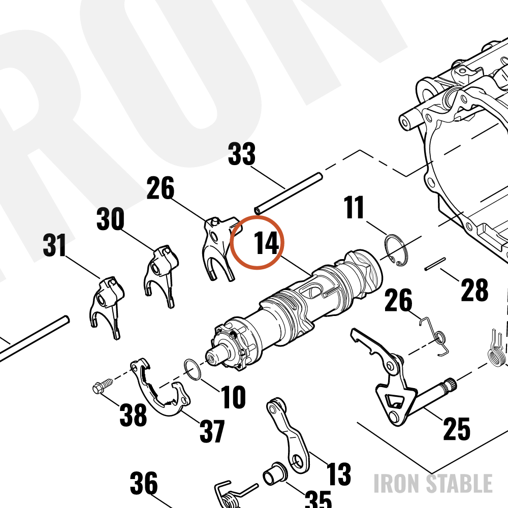 Harley-Davidson Shifter Cam Assembly W/Bearing