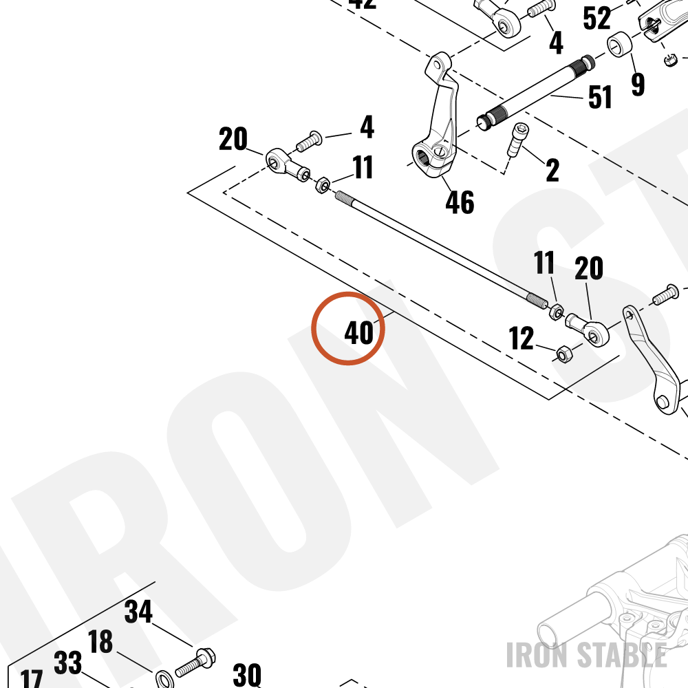 Harley-Davidson Shift Lkge Rod Assembly, Fwd